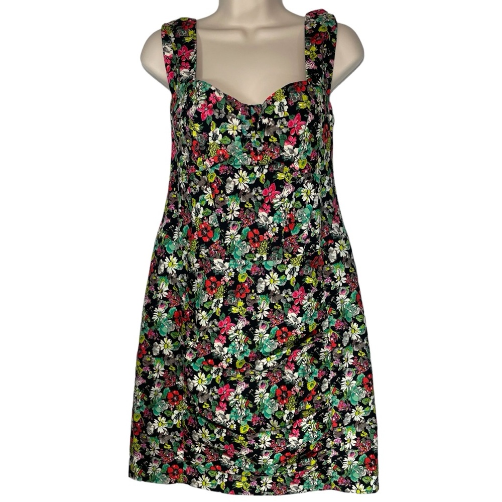 Nanette Lepore sleeveless bright floral “lollipop” dress sz 10 - Picture 1 of 13